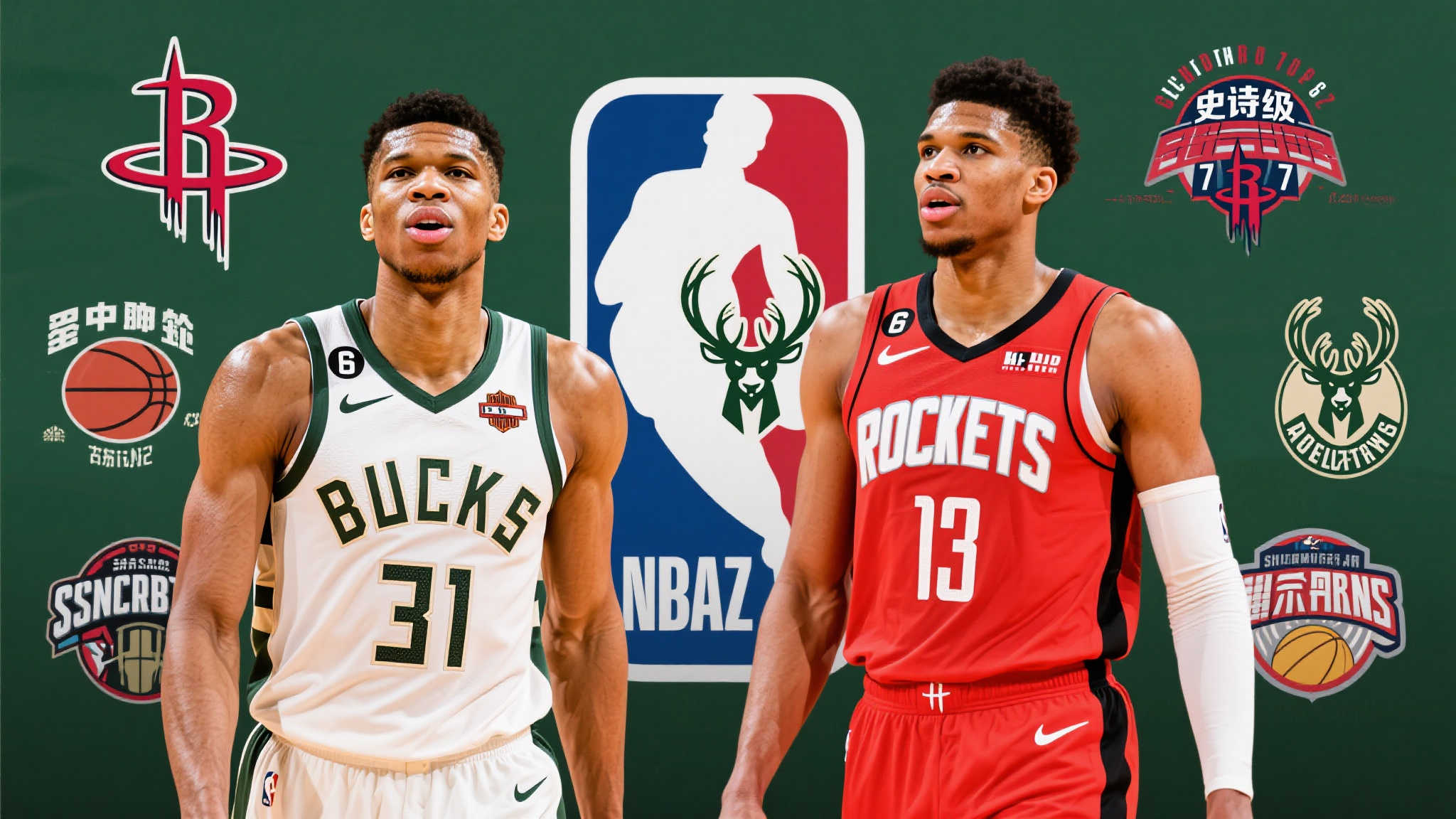 火箭雄鹿酝酿大交易,字母哥或加盟休城! 火箭雄鹿酝酿大交易,字母哥或加盟休城!