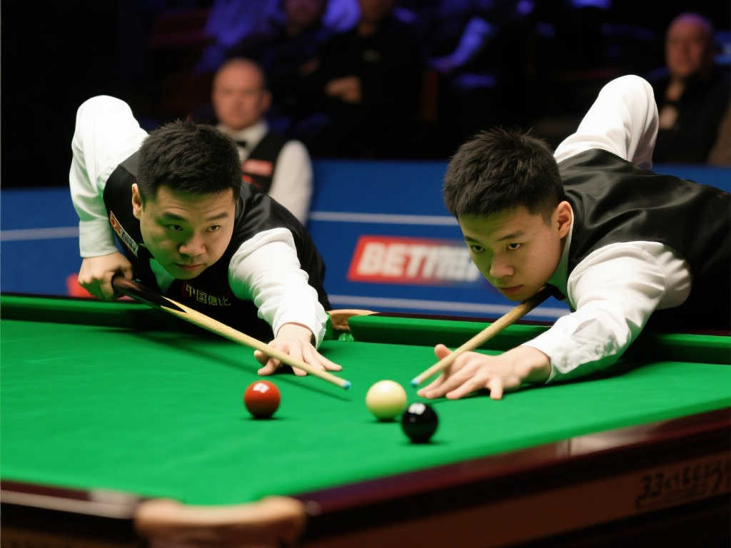 斯诺克世锦赛32强战：张安达首阶段5-3占优庞俊旭